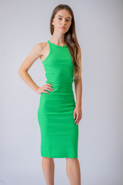 Zelené bavlnené šaty Lori - Šaty