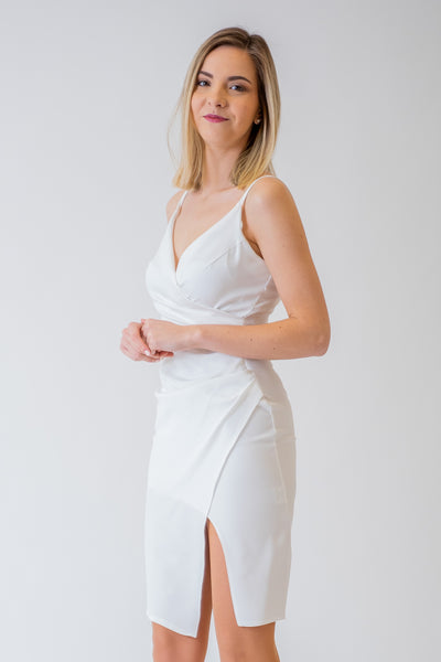 Biele puzdrové šaty - spoločenské šaty