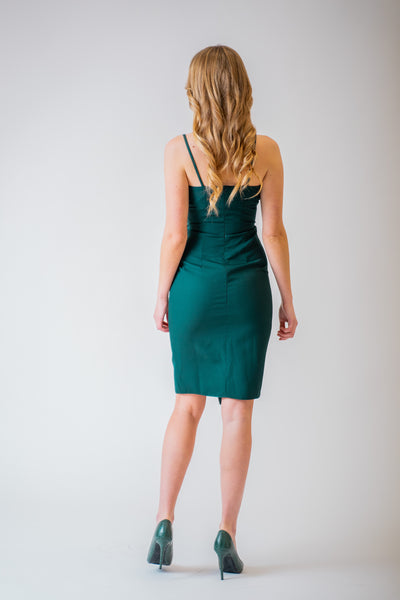 Zelené puzdrové šaty - spoločenské šaty