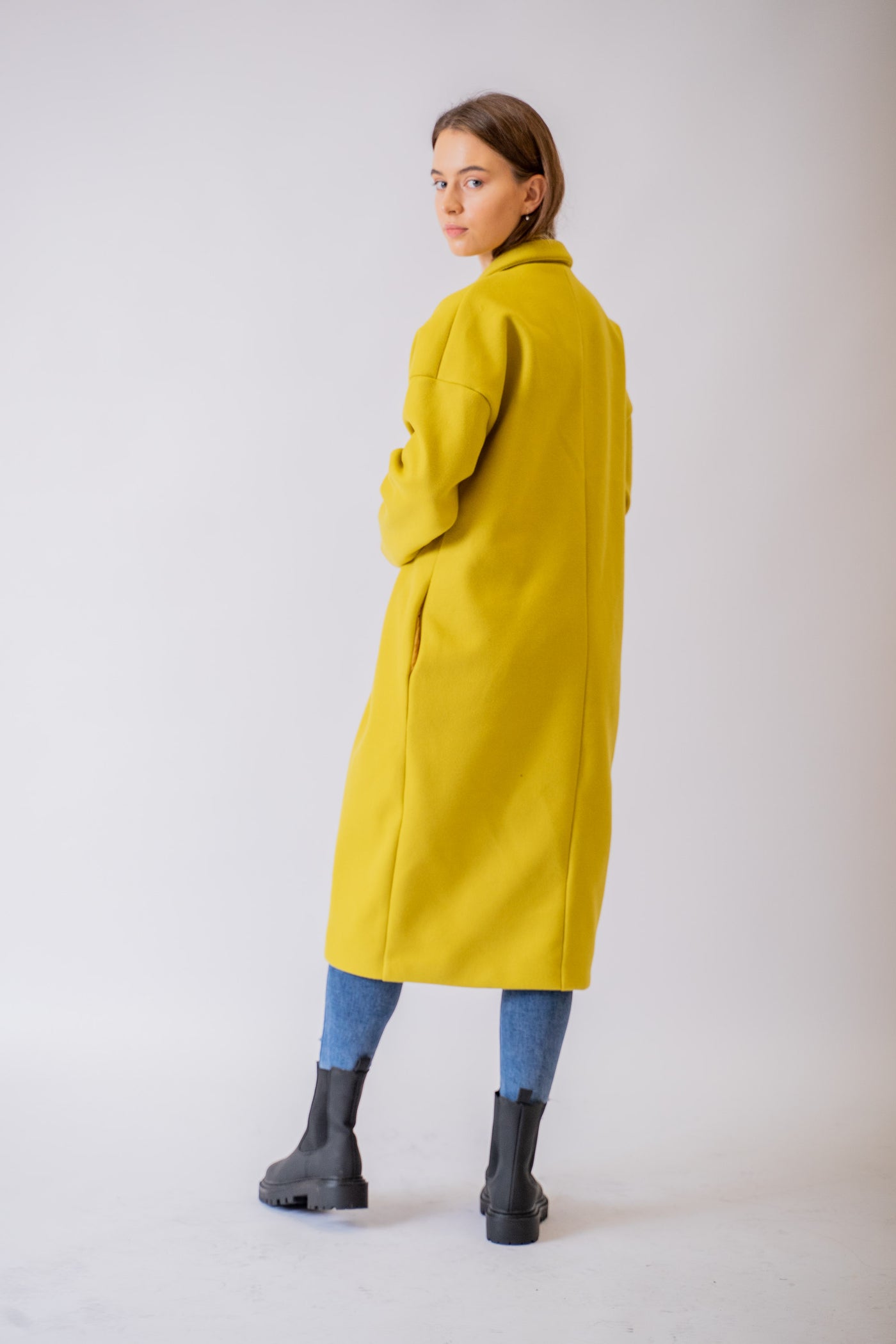 Žltý prechodný kabát Allie - UNI - kabát a bunda