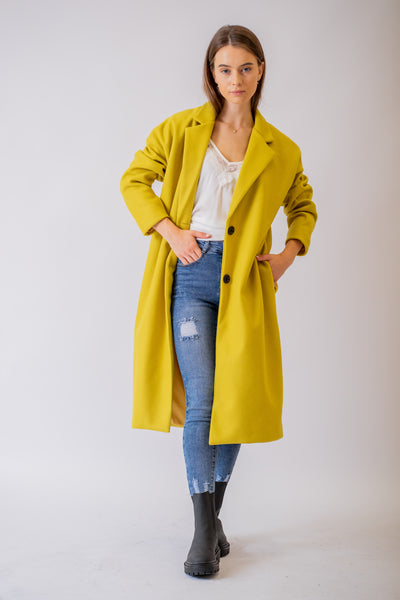 Žltý prechodný kabát Allie - UNI - kabát a bunda