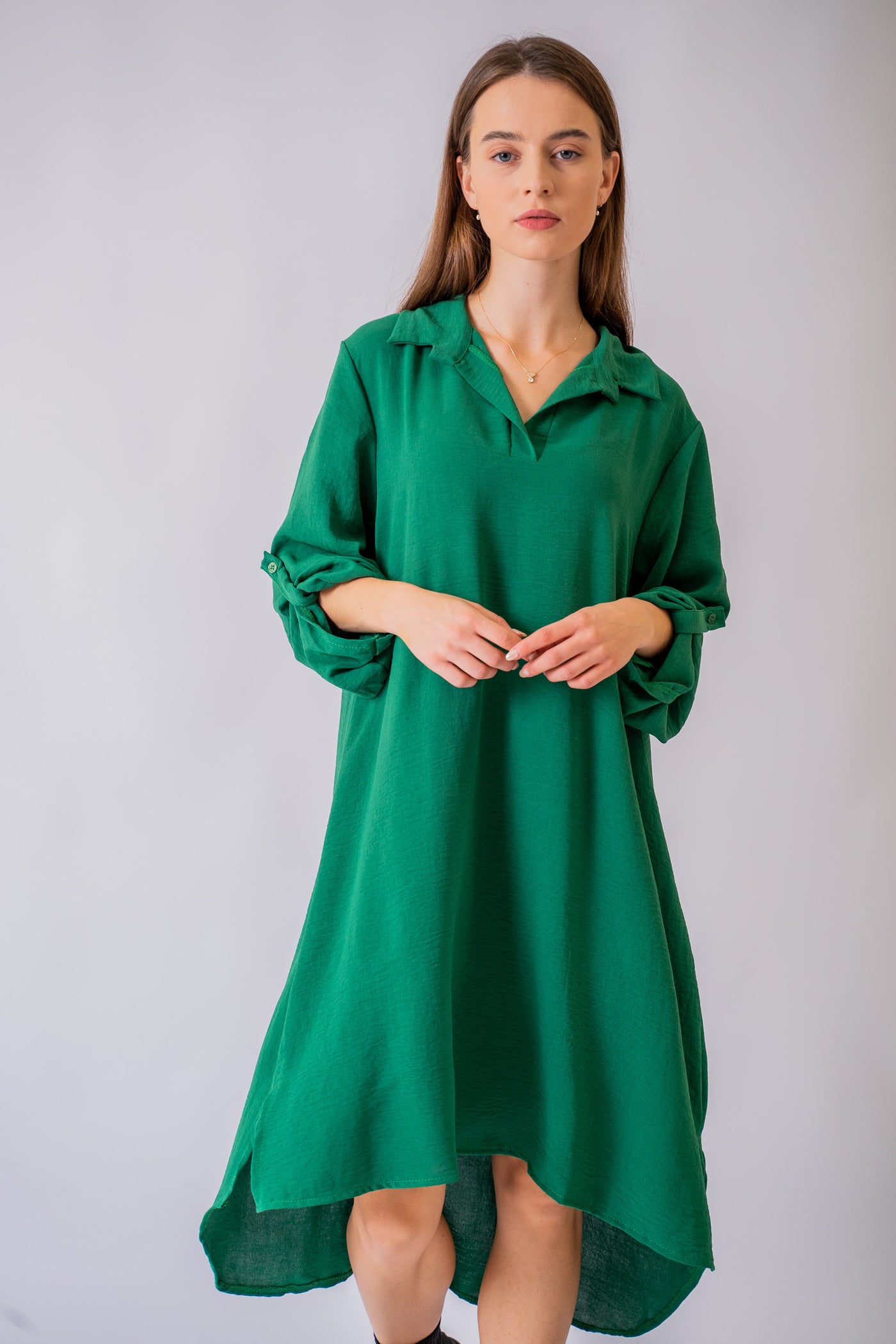 Zelené košeľové šaty Lena - UNI - Šaty