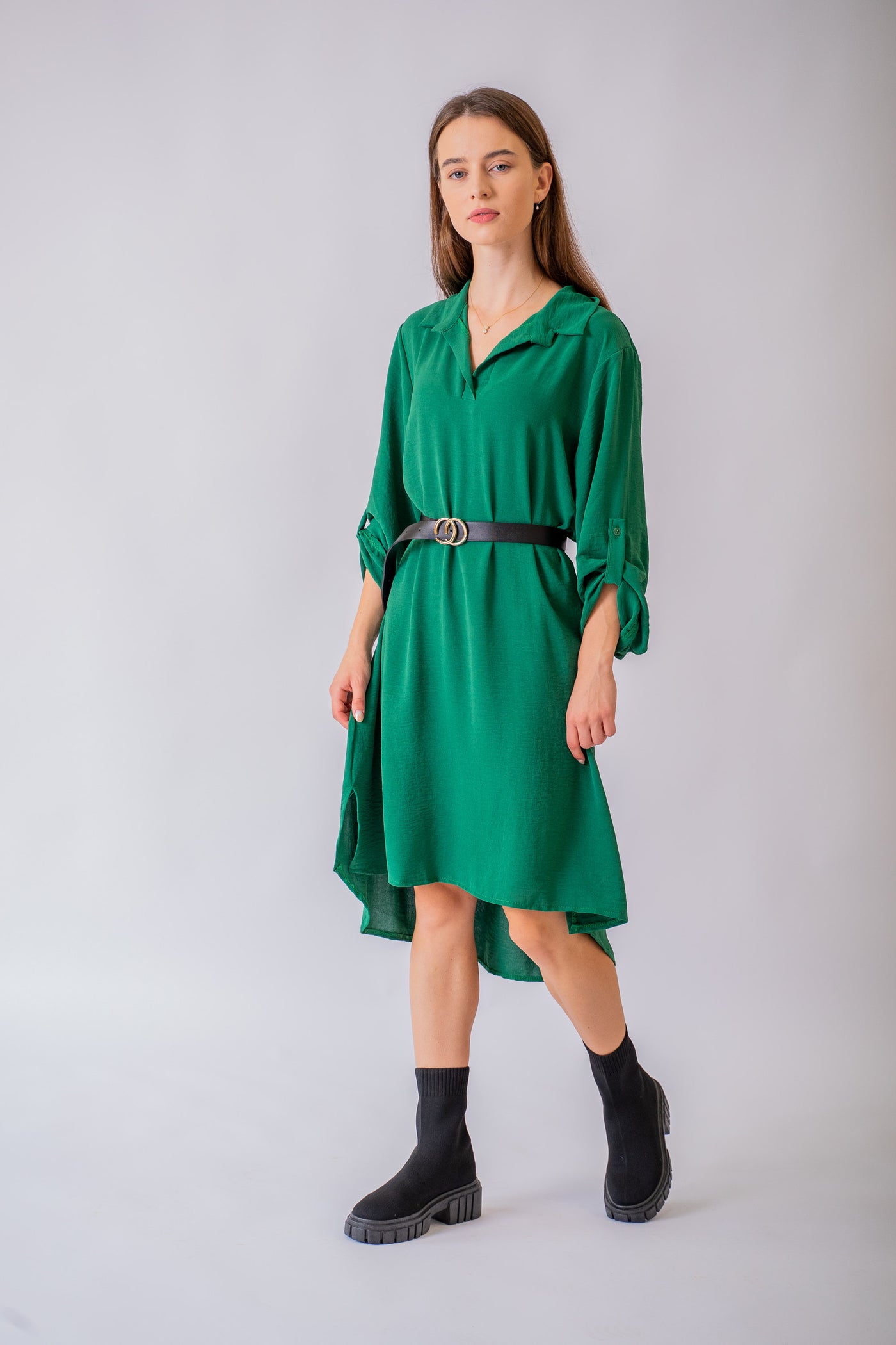 Zelené košeľové šaty Lena - UNI - Šaty