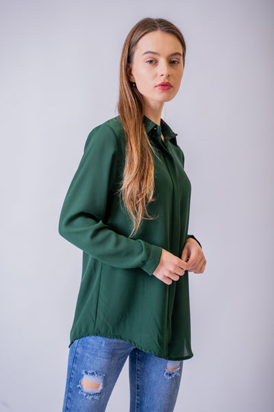 Zelená košeľa Evie - UNI - Top