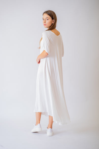 Biele vzdušné šaty Gotta - UNI - Šaty