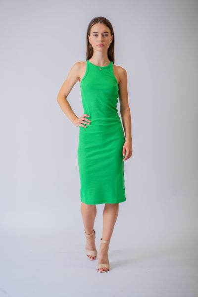 Zelené bavlnené šaty Lori - Šaty