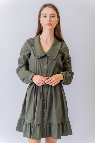 Zelené košeľové šaty Katrice - Šaty