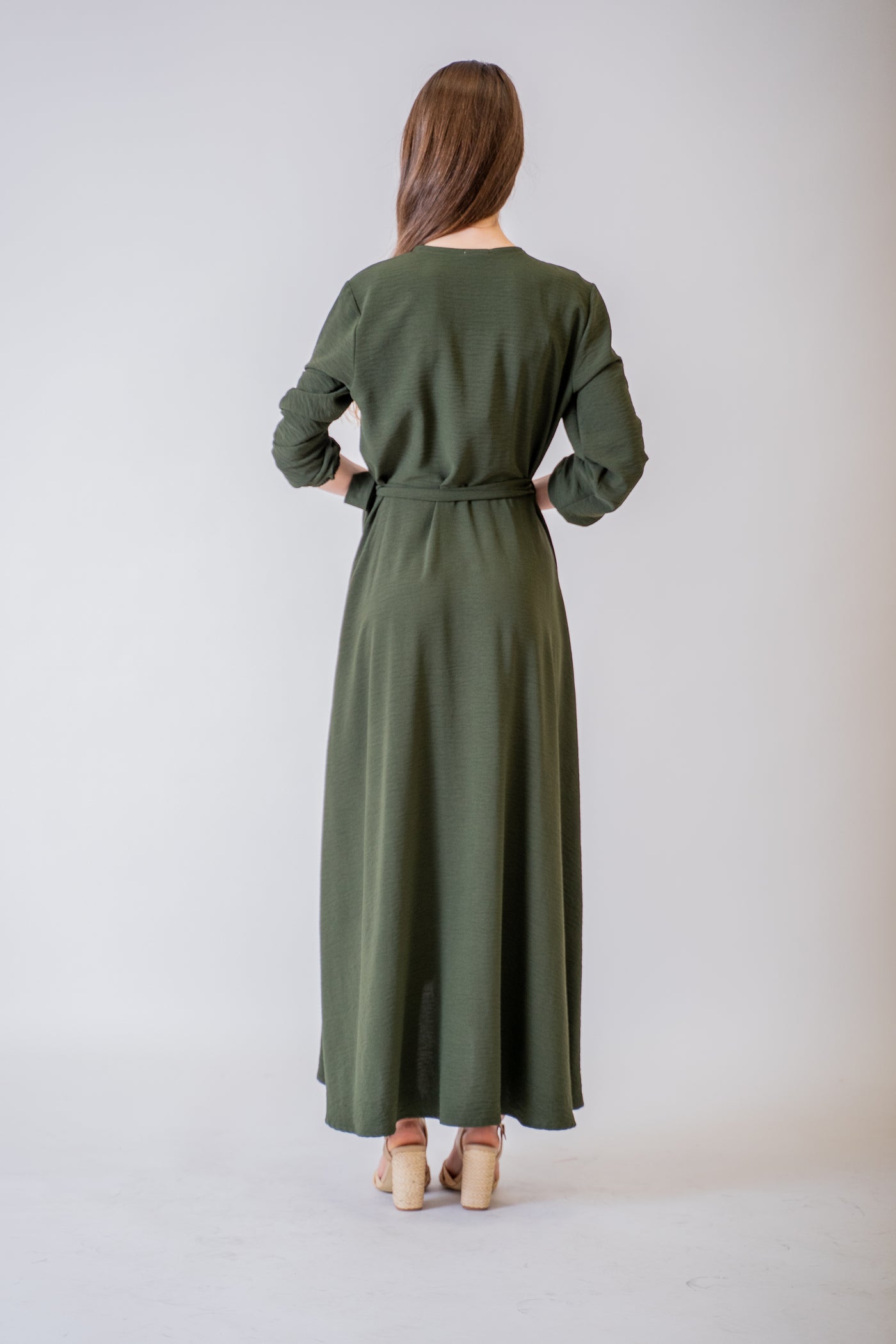 Zelené zavinovacie šaty - Šaty