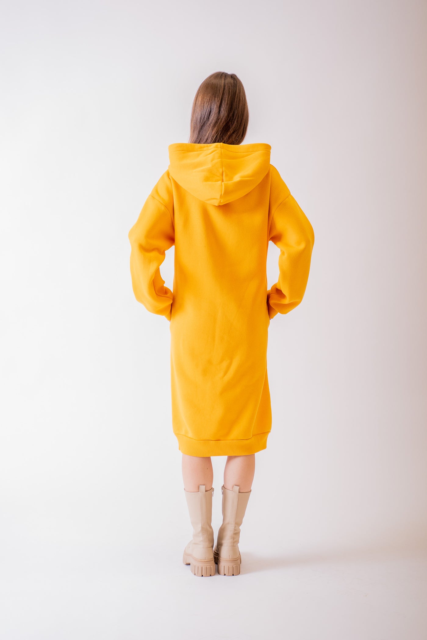 Žlté oversized šaty - UNI - Šaty