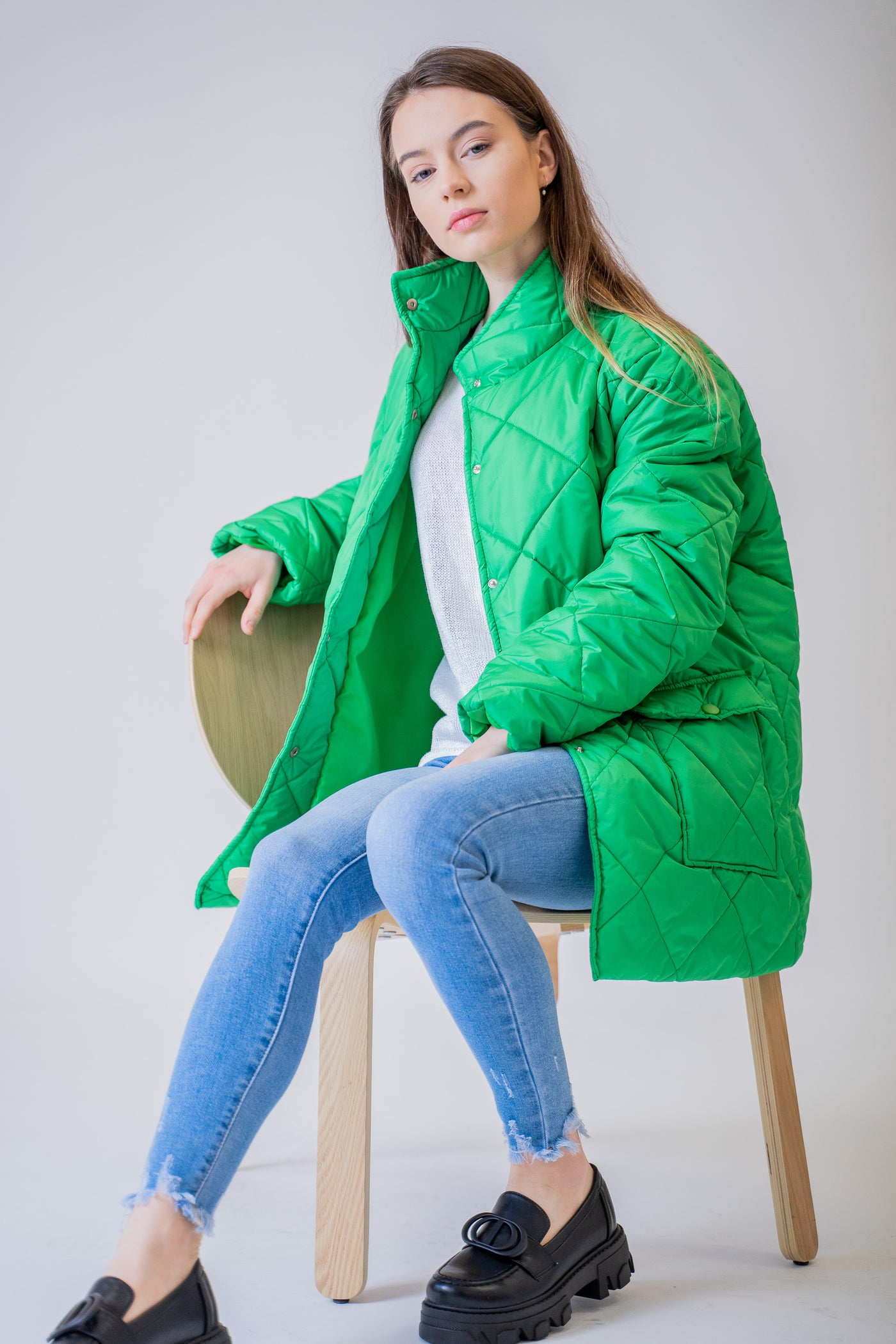 Zelená prechodná bunda - UNI - kabát a bunda