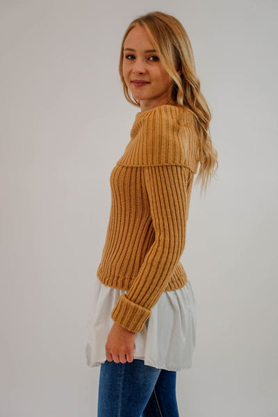 Pletený košeľový sveter - UNI - Top
