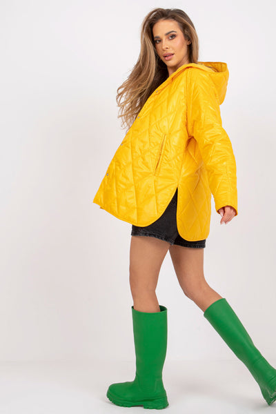 Výrazná žltá prechodná bunda - kabát a bunda
